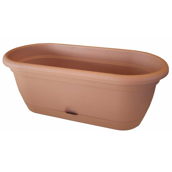 Bloem LWB1846 Lucca Plant Window Box, 18-Inch, Terra Cotta