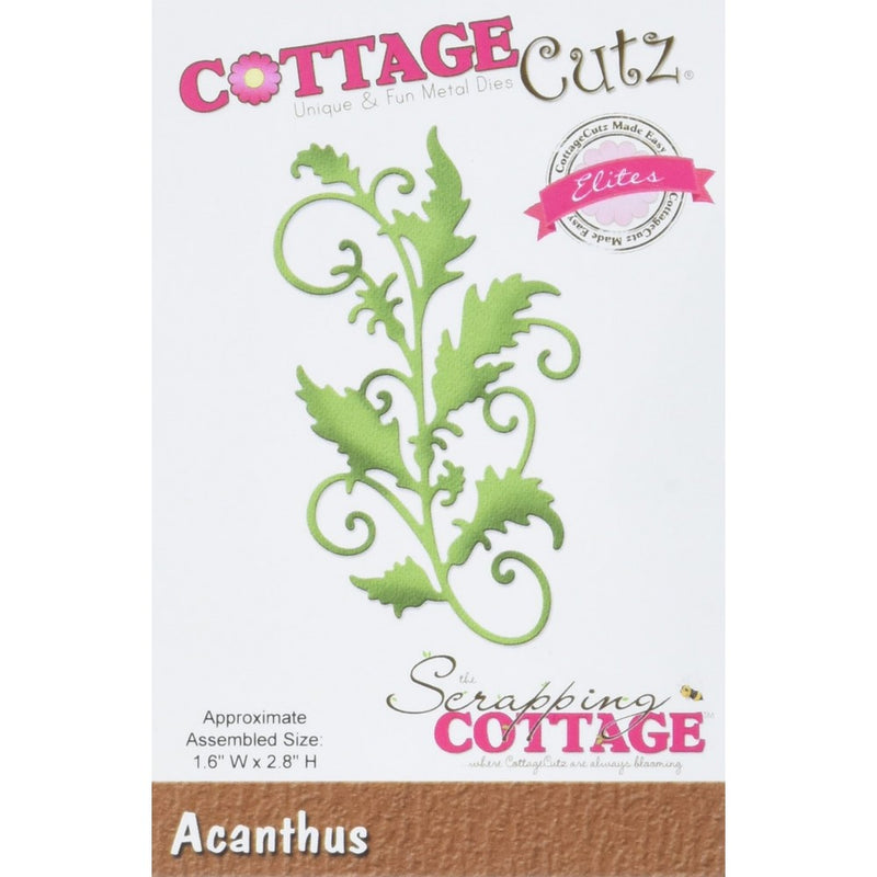 CottageCutz CCE-396 Acanthus Elites Die, 1.6" by 2.8"