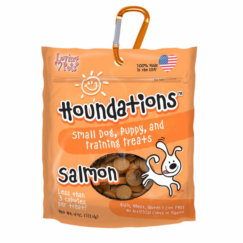 Loving Pets Houndations Salmon Training Treats Salmon Dog Treat, 4 oz/One Size