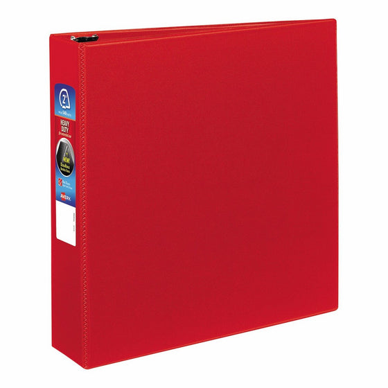 Avery Heavy-Duty Binder with 2-Inch One Touch EZD Ring, Red (79582)