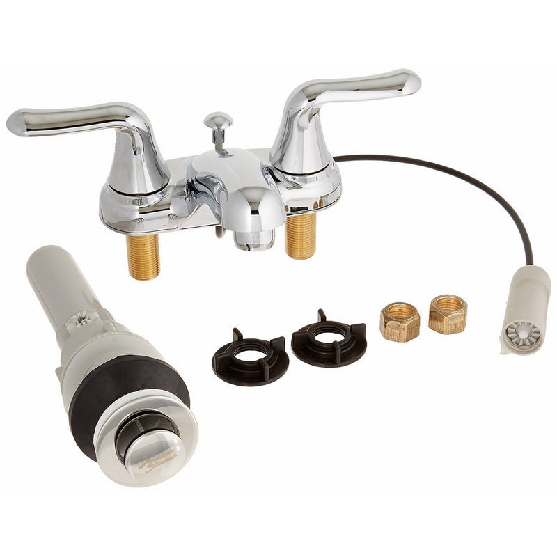 American Standard 2275.503.002 Colony Soft Two Handle Centerset Lavatory Faucet with Speed Connect Pop-Up Drain, Polished Chrome