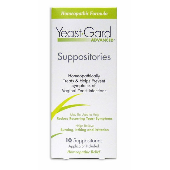 YeastGard Advanced Vaginal Yeast Infection Feminine Suppositories, 10-Count