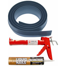 Auto Care Products Inc 51010 10-Feet Tsunami Seal Garage Door Threshold Seal Kit, Gray