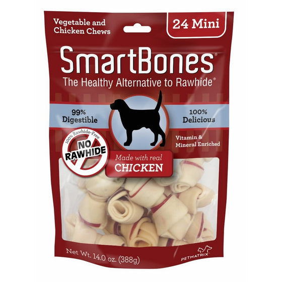 SmartBones Rawhide-Free Dog Bones, Made With Real Chicken
