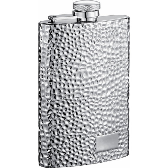 Visol "Golfer" Stainless Steel Flask, 8-Ounce, Chrome