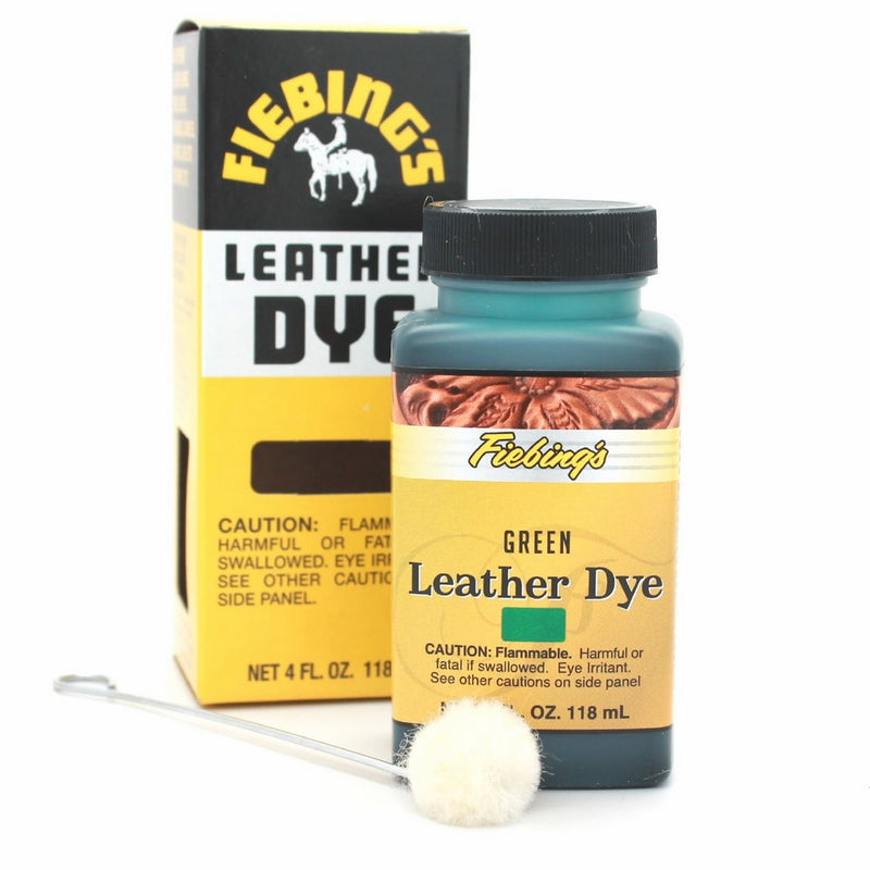 Fiebing's Leather Dye, Alcohol Based Leather, Green