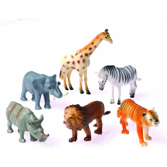 U.S. Toy Dozen Plastic Toy Safari Animals Toy