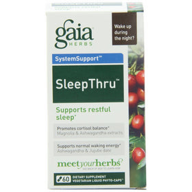 Gaia Herbs Sleep Thru Liquid Phyto-Capsules, 60 Count