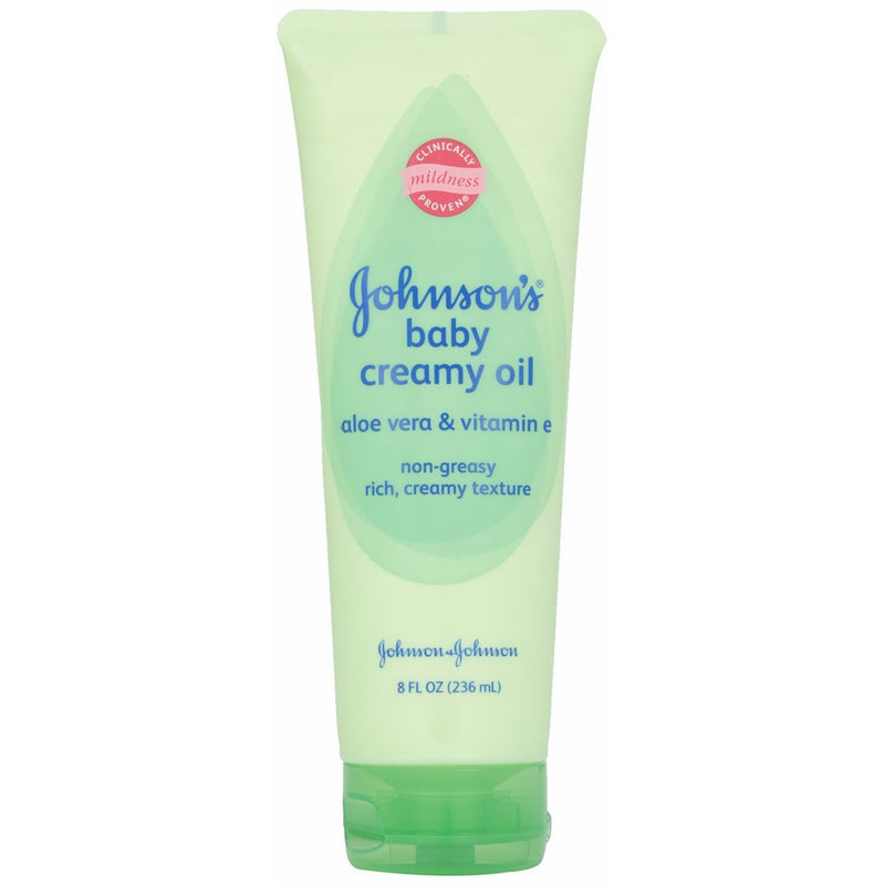 Johnson's, Baby Oil Creamy Aloe & Vitamin E, 8 fl oz