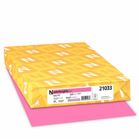Astrobrights Color Paper, 11” x 17”, 24 lb/89 gsm, Pulsar Pink, 500 Sheets (21033)