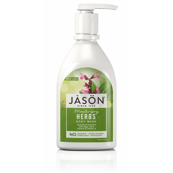 Jason 30 oz Moisturizing Herbs Pure Natural Body Wash