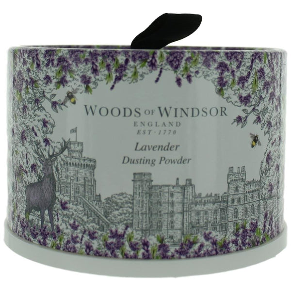 Woods of Windsor Body Dusting Powder with Puff for Women, Lavender, 3.5 Ounce