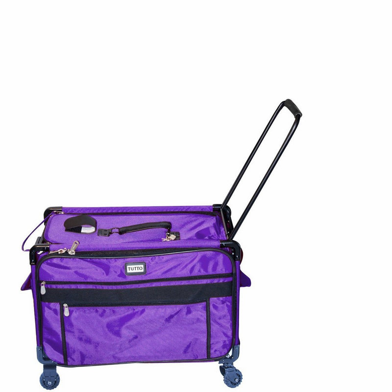 Tutto 9228PMA 2XL PURPLE Machine on Wheels Case, Purple