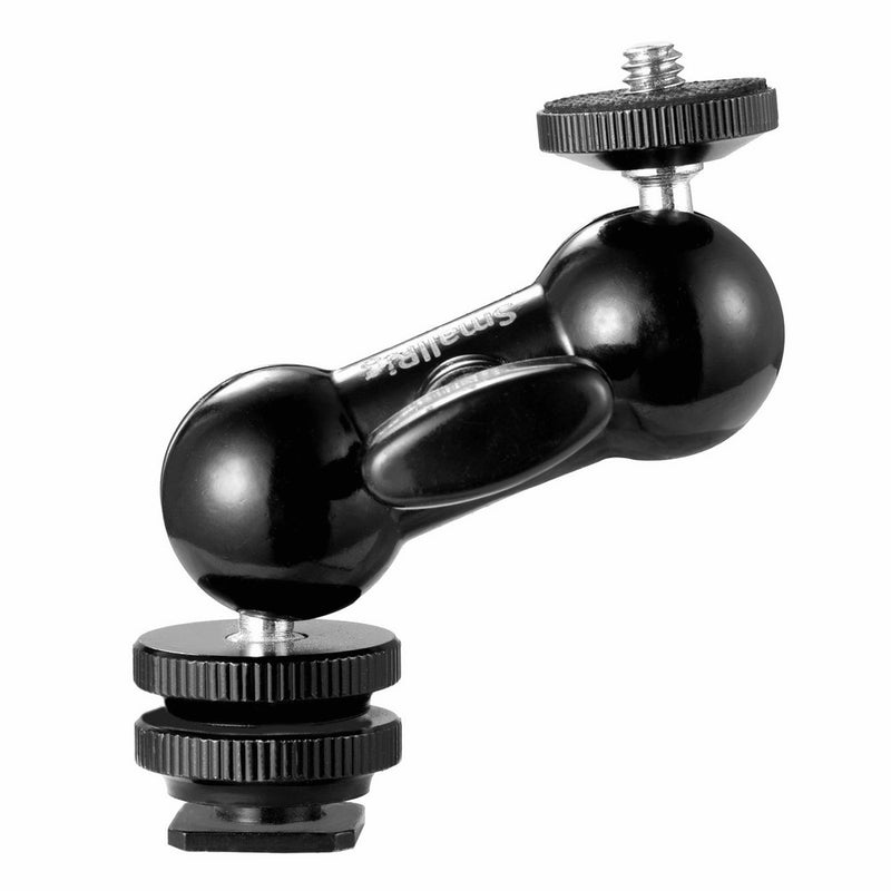 SmallRig Cool Ballhead Multi-function Double Ballhead with Shoe Mount & 1/4" Screw for Monitors Led Light - 1135