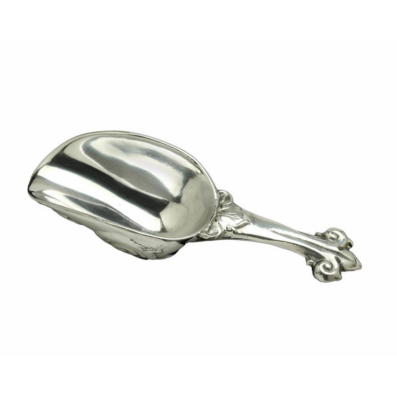 Arthur Court Designs Aluminum Fleur-De-Lis Flower Ice Scoop 8 Inches