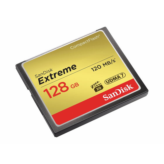 SanDisk SDCFXS-128G-A46 Extreme Memory Card 128 GB CompactFlash, Black