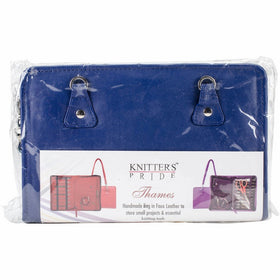 Knitter's Pride Thames Faux Leather Bag, Blue