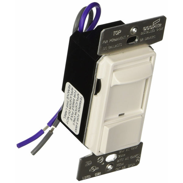 Cooper Controls SF10P-W Slide 0-10V Dimmer - 120/277V, White