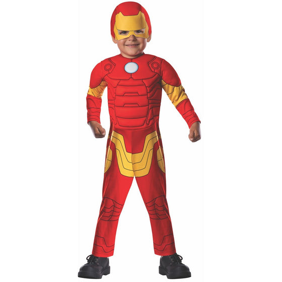 Marvel Classics Avengers Assemble Padded Muscle Chest Iron Man Costume, Toddler