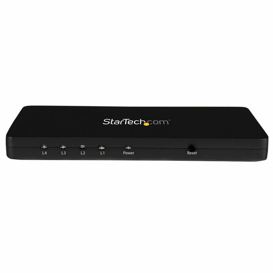 StarTech.com 4K HDMI Splitter – 4k 30Hz – 4 Port – Aluminum – Backward Compatible – HDMI Multi Port – HDMI Hub