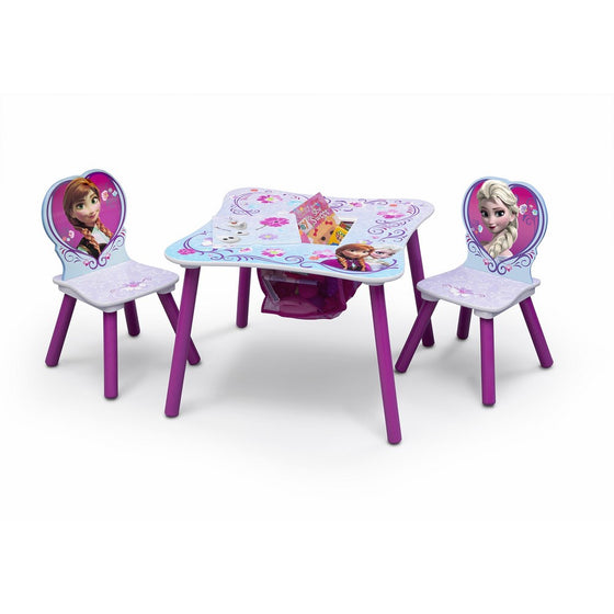 Delta Children Table And Chair Set With Storage, Disney Frozen