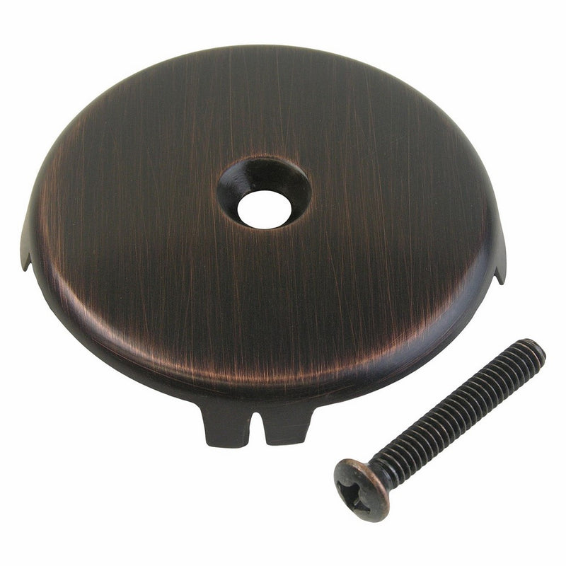 Simpatico 31595VB Bathtub Overflow Plate with One Screw, Venetian Bronze