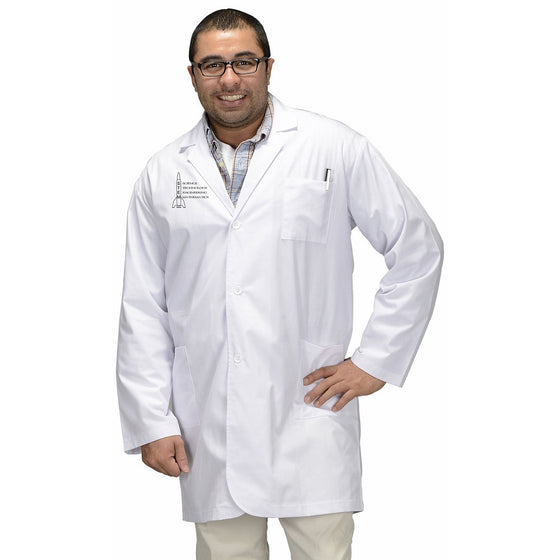 Aeromax Adult 3/4 Length Lab Coat, Large