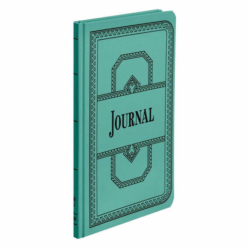 Boorum & Pease 66 Series Account Book, Journal Ruled, Green, 150 Pages, 12-1/8" x 7-5/8" (66-150-J)