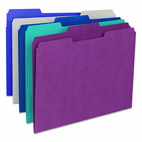 Smead File Folder, 1/3-Cut Tab, Letter Size, Assorted Colors, 100 per Box, (11948)