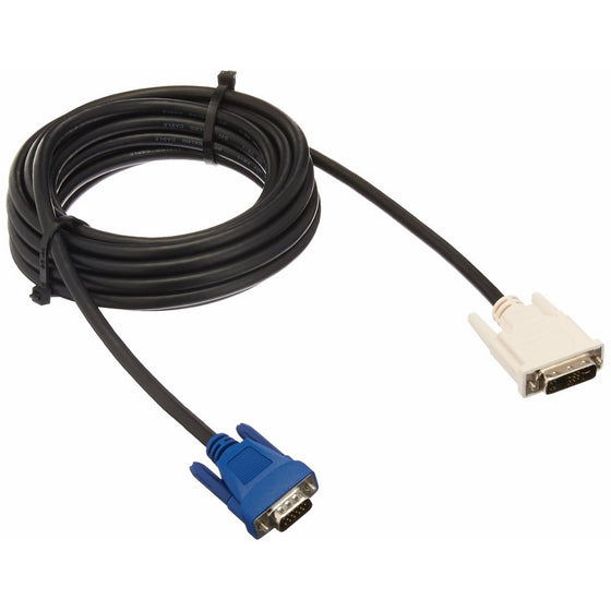 C2G/Cables to Go 25823 DVI Male to HD15 VGA Male Video Cable (5 Meter, Black)