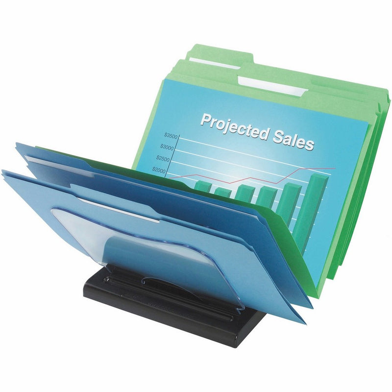 Deflecto 39090104B deflect-o Document Browser, Clear Dividers/Black Base