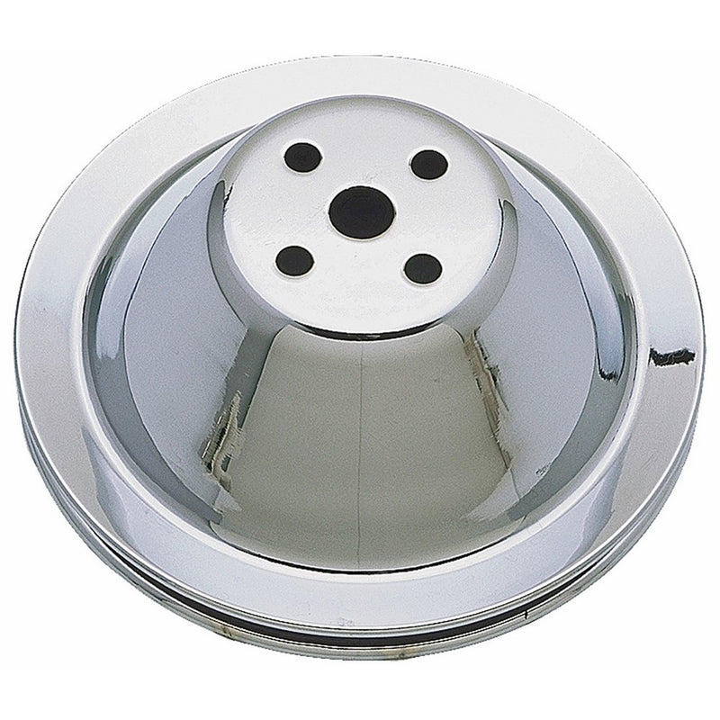 Trans-Dapt 9600 Chrome Single Groove Water Pump Pulley