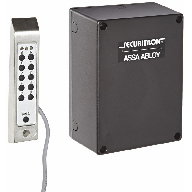 Securitron Stainless Steel Narrow Stile Digital Keypad System, Satin Stainless Finish