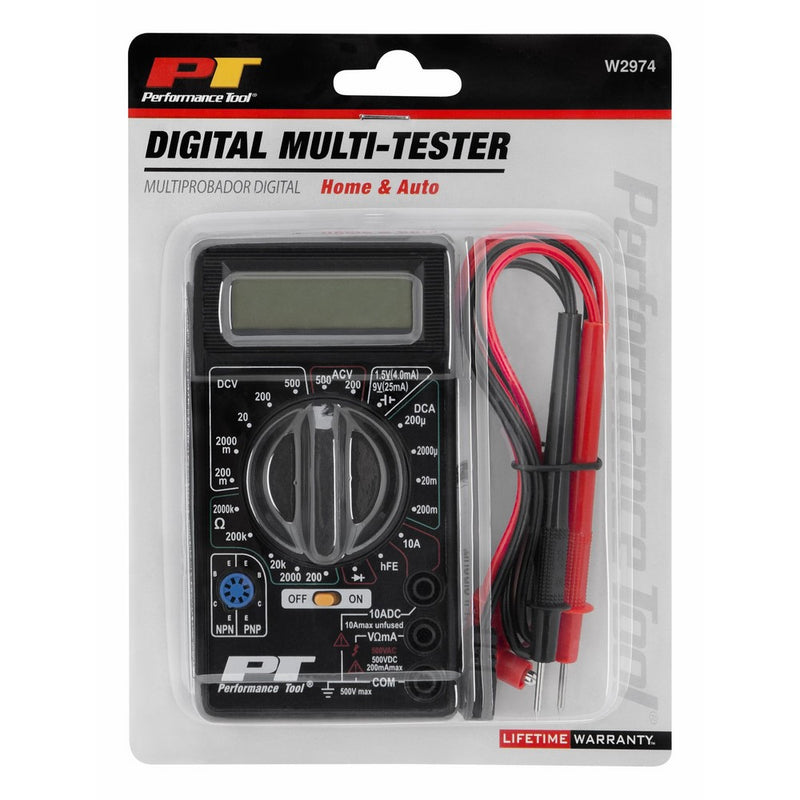 Performance Tool W2974 Digital Tester
