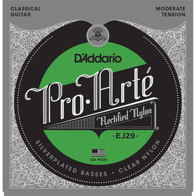 D'Addario EJ29 Classics Rectified Classical Guitar Strings, Moderate Tension