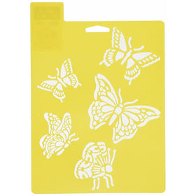 Delta Creative Stencil Mania Stencil, 7 by 10-Inch, 970820710 Butterflies