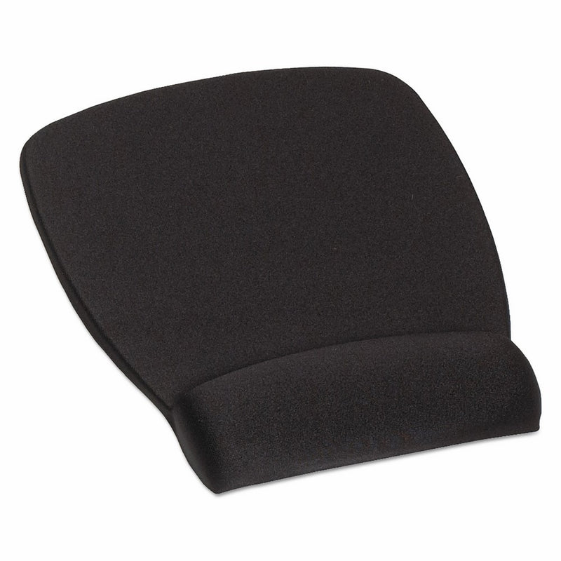 3M Foam Mouse Pad with Wrist Rest, Comfortable Support with Durable Fabric Cover with Anti-microbial Product Protection, Black (MW209MB)