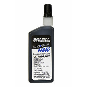 Koh-I-Noor Ultradraw Ink, 0.75 Ounce Bottle, Black (3085F.BLA)