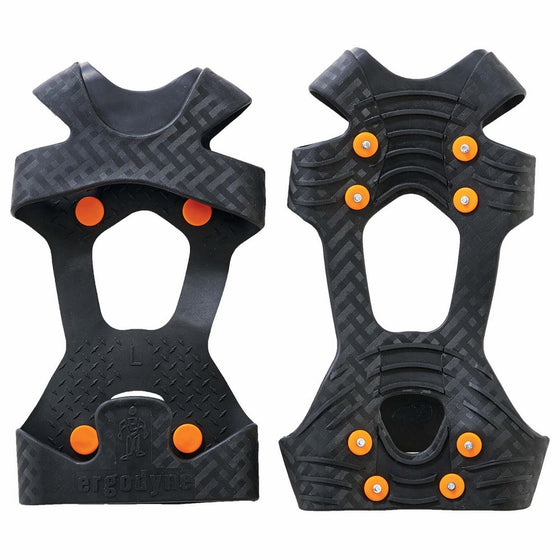 TREX 6300 Traction Cleat Grips Ice and Snow, One-Piece Easily Attaches Over Shoe/Boot with Carbon Steel Spikes to Provide Anti-Slip Solution, Large