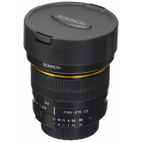 Rokinon FE8M-N 8mm F3.5 Fisheye Fixed Lens for Nikon (Black)