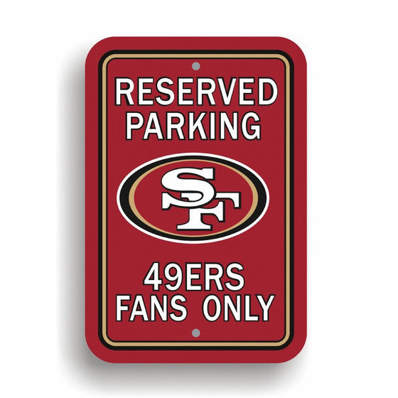 NFL Plastic Parking Sign