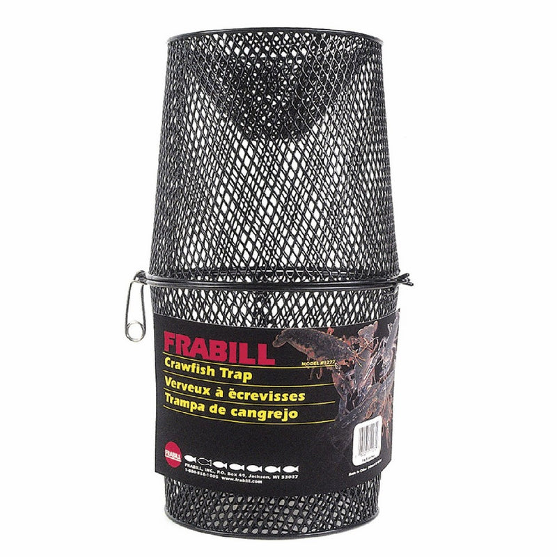 Frabill Deluxe Vinyl Crawfish Trap with 2-Piece Torpedo, 16.5 x 9-Inch