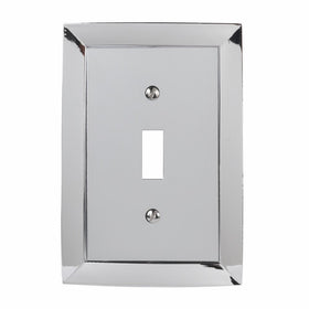 Amerelle 61TCH Studio Style 1 Toggle Wallplate, Chrome