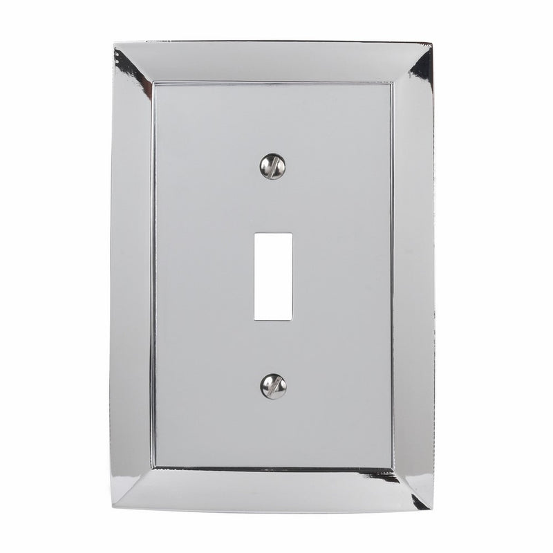 Amerelle 61TCH Studio Style 1 Toggle Wallplate, Chrome