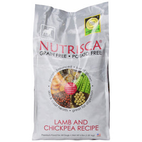 Dogswell Nutrisca Dog Food, Lamb and Chickpea, 4-Pound Package