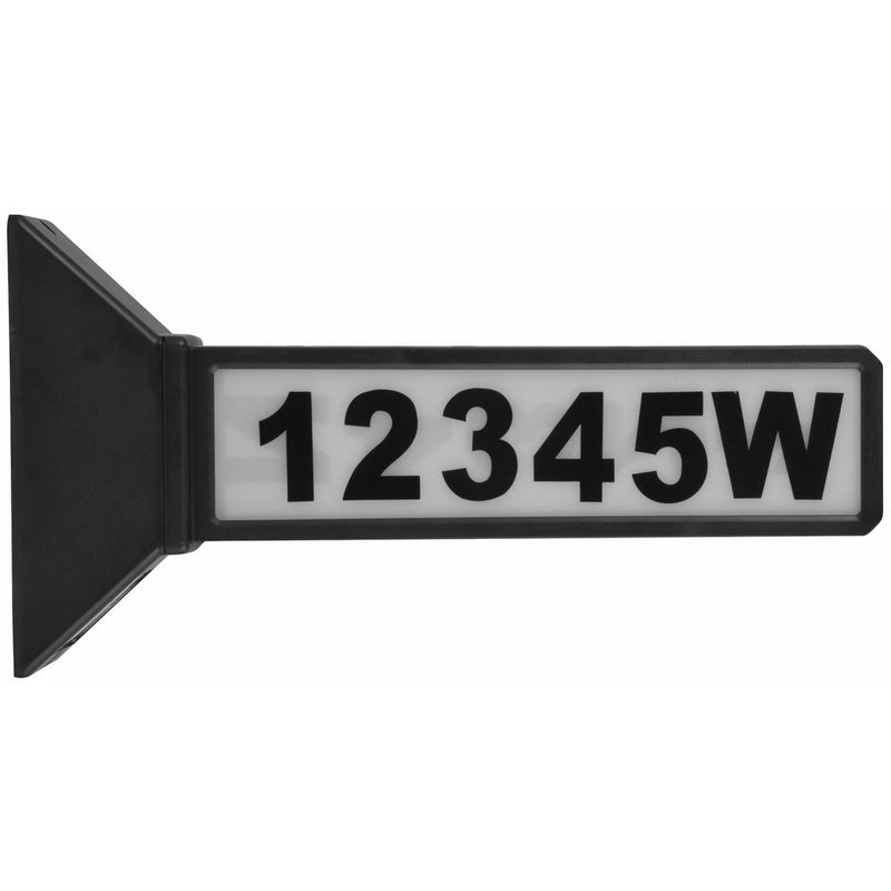 Moonrays 91919 15.2-Inch 2-Sided Solar Address Sign, Black