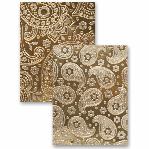 Spellbinders EL-010 M-Bossabilities Reversible Embossing Folder, Paisley