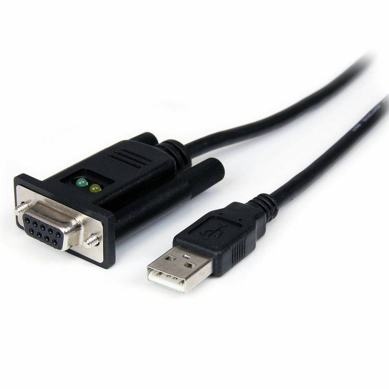 StarTech.com USB to Serial Adapter – Null Modem – FTDI USB UART Chip – DB9 (9-pin) – USB to RS232 Adapter