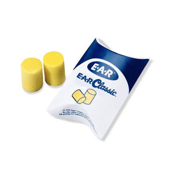 3M E-A-R Classic Earplugs 310-1060, Uncorded in Pillow Pack (1 pair per pillow pack, 30 pair per box)