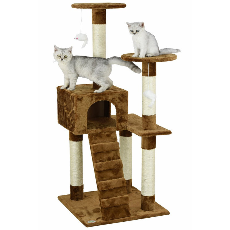 Go Pet Club 52-Inch Cat Tree, Brown